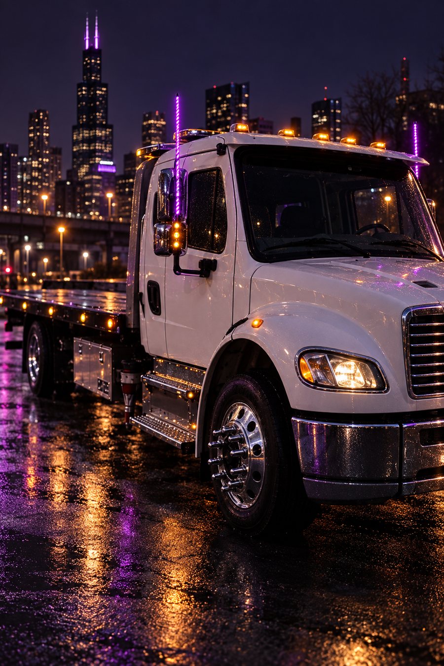 The Midnight Hooker rollback with purple LED whips